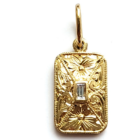 18K Hand Engraved