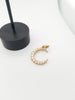 medium pave white diamond .61cts moon charm reads "sweet life" shown in 18k gold #c391-3