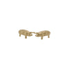 18k gold baby pig stud earrings  #em51