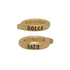 18k gold small round charm holder reads "sweet life" #ac12