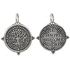 baby original tree of life double sided charm reads "you are always in my heart" shown in oxidized sterling silver #c281-0