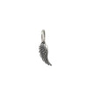 tiny feathered wing shown in oxidized sterling silver #co34-0
