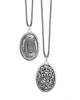 beehive + rose double sided oxidized sterling sliver charm  #co50-0