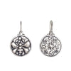 bee + star double sided charm shown in oxidized sterling silver #co80-0
