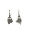 baby heart double sided charm shown in oxidized sterling silver #ht1-0