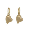 baby heart double sided charm shown in 14k gold #ht1-1